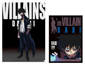 Bandai My Hero Academia - Ichiban Kuji - Hero Vs Villian - Prize I - Dabi Folder/Sticker Set