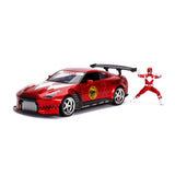 Jada 1:24 JDM Tuners - MMPR Red Ranger 2009 Nissan GT-R with figure