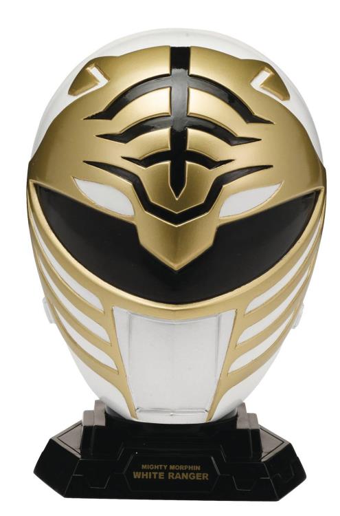 Bandai Mighty Morphin Power Rangers Legacy White Ranger 1:4 Scale Helmet Replica