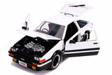 Jada 1:24 JDM Tuners - 1986 TOYOTA TRUENO AE86 WHITE & BLACK