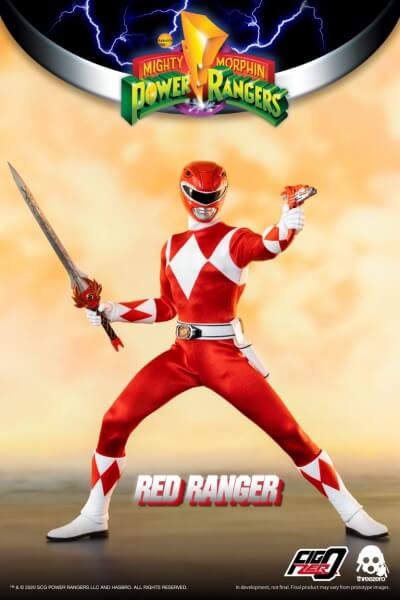 Threezero Mighty Morphin Power Rangers FigZero Red Ranger 1/6 Scale Figure
