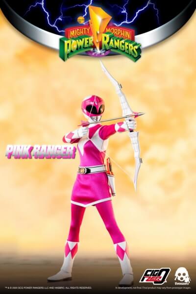 Threezero Mighty Morphin Power Rangers FigZero Pink Ranger 1/6 Scale Figure