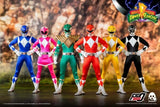 Threezero Mighty Morphin Power Rangers FigZero Core Rangers & Green Ranger 1/6 Scale Figure 6-Pack