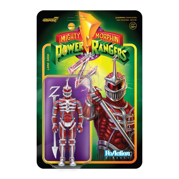 Super7 Mighty Morphin Power Rangers ReAction Lord Zedd Figure