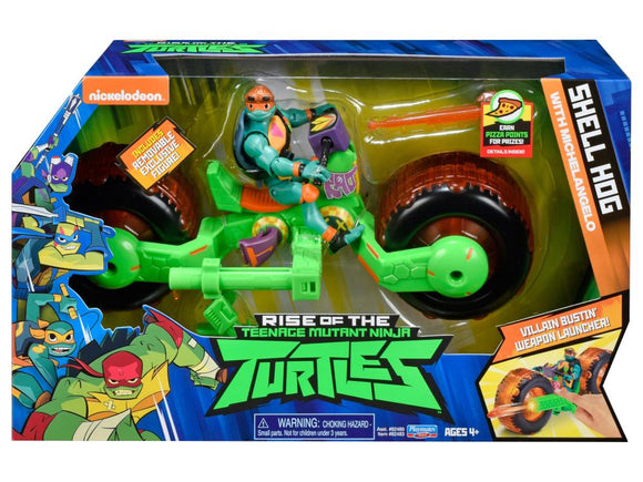 Playmates Rise of The TMNT Shell Hog With Michelangelo