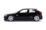 Jada JDM Tuners 1:24 Black 1997 Honda Civic EK Type R