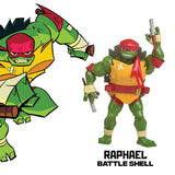 Playmates Rise of the Teenage Mutant Ninja Turtles Battle Shell Raphael