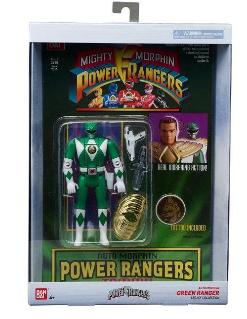 Bandai Mighty Morphin Power Rangers Legacy Auto Morphin Green Ranger