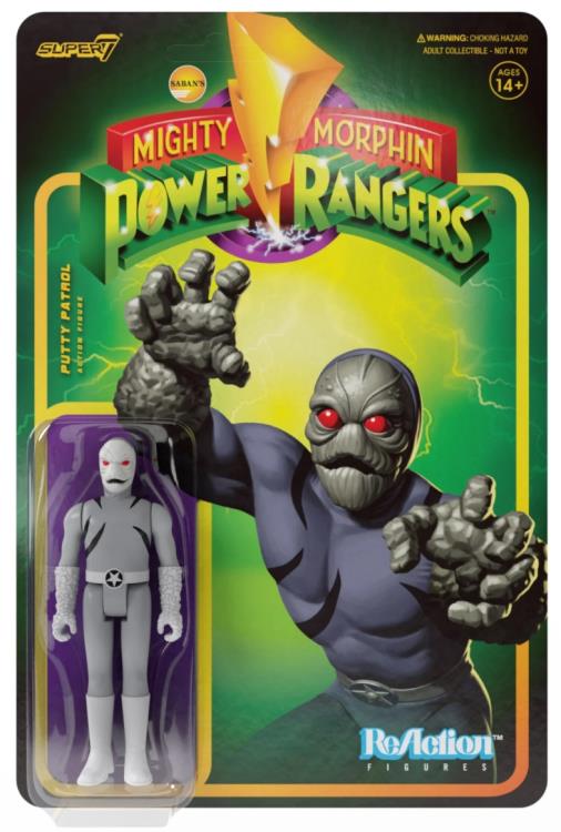 Super7 Mighty Morphin Power Rangers ReAction Putty Patroller Figure