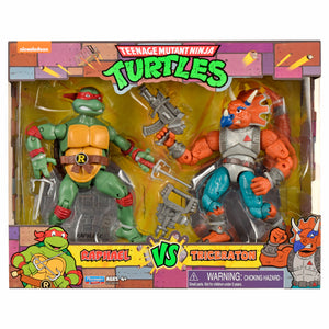 Playmates TMNT Classic Collection 6" 2Pk - Raphael vs. Triceraton