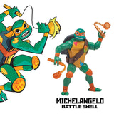 Playmates Rise of the Teenage Mutant Ninja Turtles Battle Shell Michelangelo
