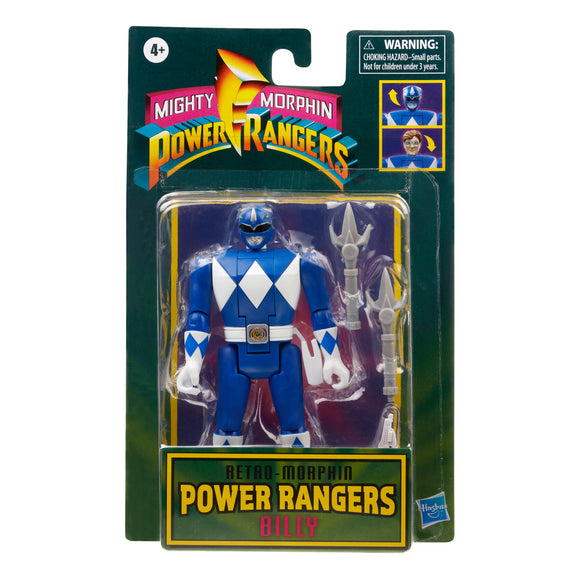 Hasbro Mighty Morphin Power Rangers Retro-Morphin Blue Ranger Billy