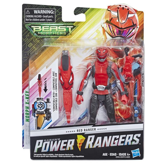 Hasbro Power Rangers Beast Morphers Red Ranger 6-inch Action Figure