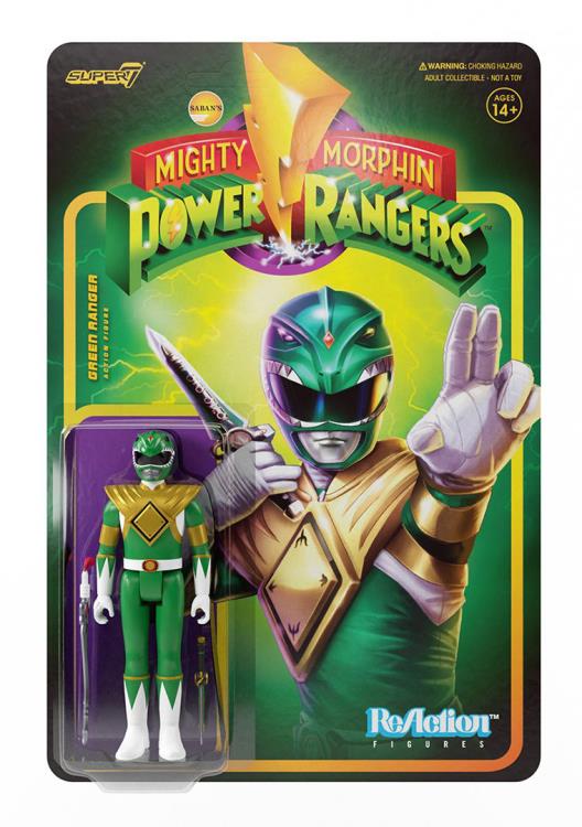 Super7 Mighty Morphin Power Rangers ReAction Green Ranger Figure