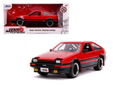 Jada 1:24 JDM Tuners - 1986 TOYOTA TRUENO AE86 RED & BLACK