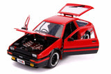 Jada 1:24 JDM Tuners - 1986 TOYOTA TRUENO AE86 RED & BLACK