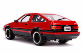 Jada 1:24 JDM Tuners - 1986 TOYOTA TRUENO AE86 RED & BLACK