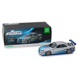 Greenlight Artisan Collection Fast & Furious 1:18 Brian's 1999 Nissan Skyline GT-R (BNR34)