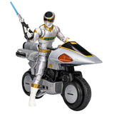 Hasbro Power Rangers Lightning Collection In Space Silver Ranger & Silver Cycle