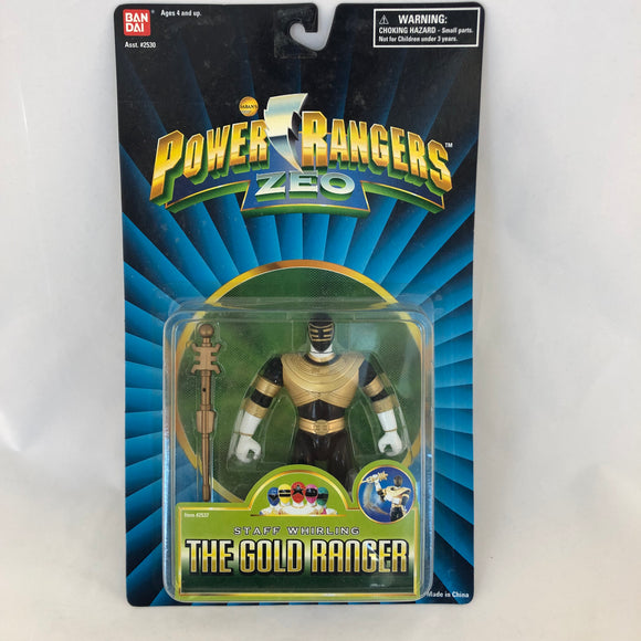 Bandai 1996 Power Rangers Zeo Staff Whirling Gold Ranger