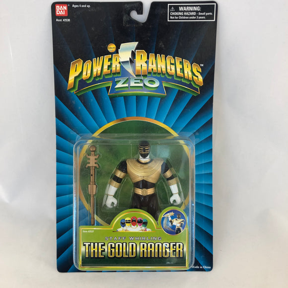 Bandai 1996 Power Rangers Zeo Staff Whirling Gold Ranger