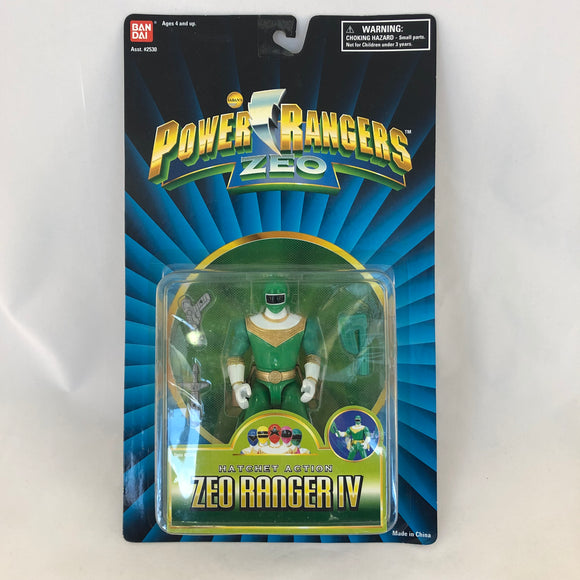 Bandai 1996 Power Rangers Zeo Hatchet Action Zeo Ranger IV