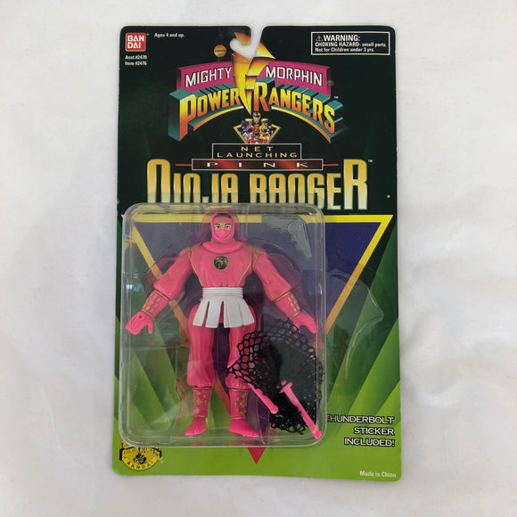 Bandai 1995 MMPR Net Launching Pink Ninja Ranger