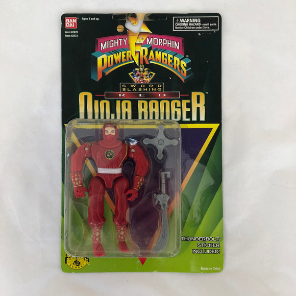 Bandai 1995 MMPR Sword Slashing Red Ninja Ranger