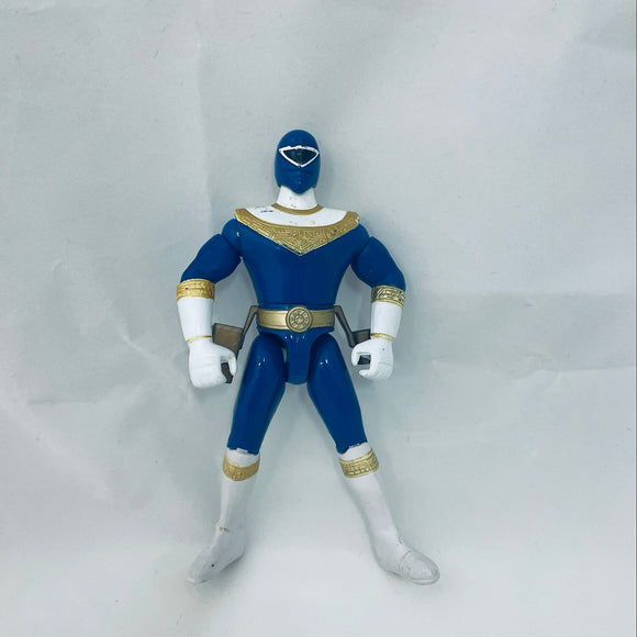 Bandai 1996 Power Rangers Zeo Axe Action Blue Ranger – 5.5 inch