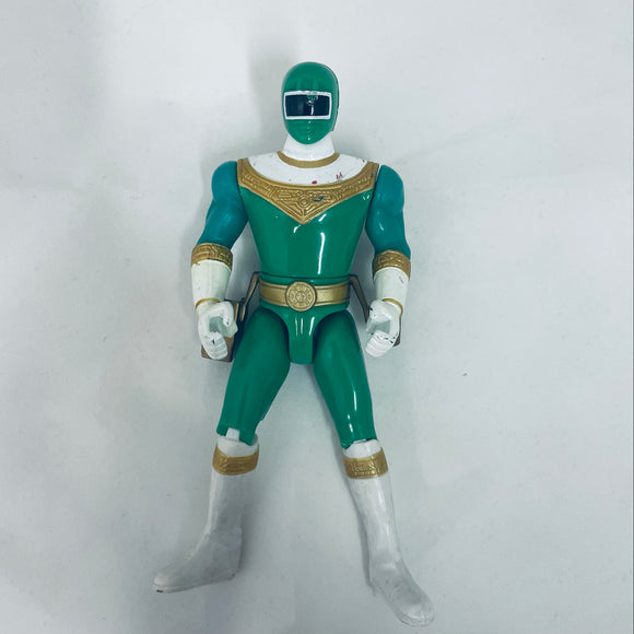 Bandai 1996 Power Rangers Zeo Hatchet Action Green Ranger – 5.5 inch