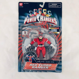 1997 Power Rangers Turbo Arms Open! Blades Spin! Red Turbo Ranger