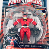 1997 Power Rangers Turbo Arms Open! Blades Spin! Red Turbo Ranger