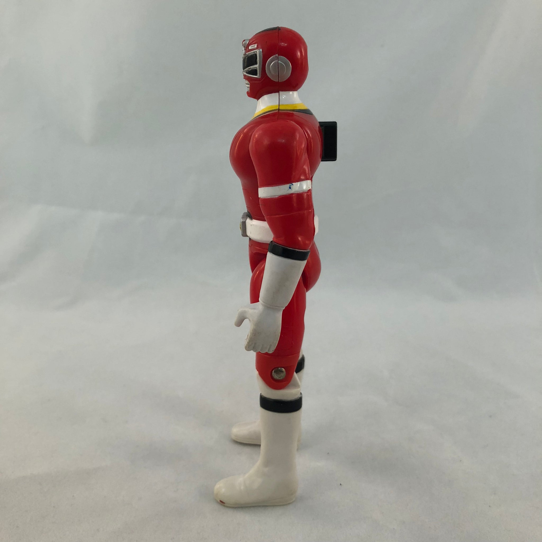 Figurine Bandai France - Turbo Ranger Red Turboattacker (Turbo D'attaque) - Métal
