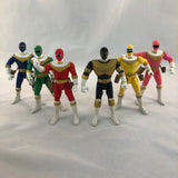 Bandai 1996 5.5 Inch Action Feature Zeo Rangers Set