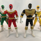 Bandai 1996 5.5 Inch Action Feature Zeo Rangers Set