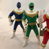 Bandai 1996 5.5 Inch Action Feature Zeo Rangers Set
