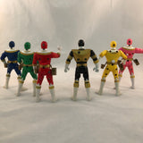 Bandai 1996 5.5 Inch Action Feature Zeo Rangers Set