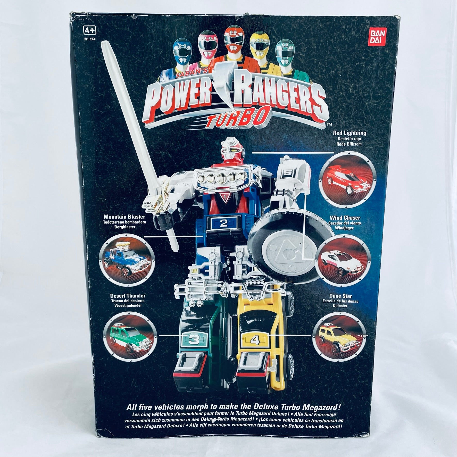 1997 Bandai Power Rangers Turbo Deluxe Turbo Megazord (Boxed