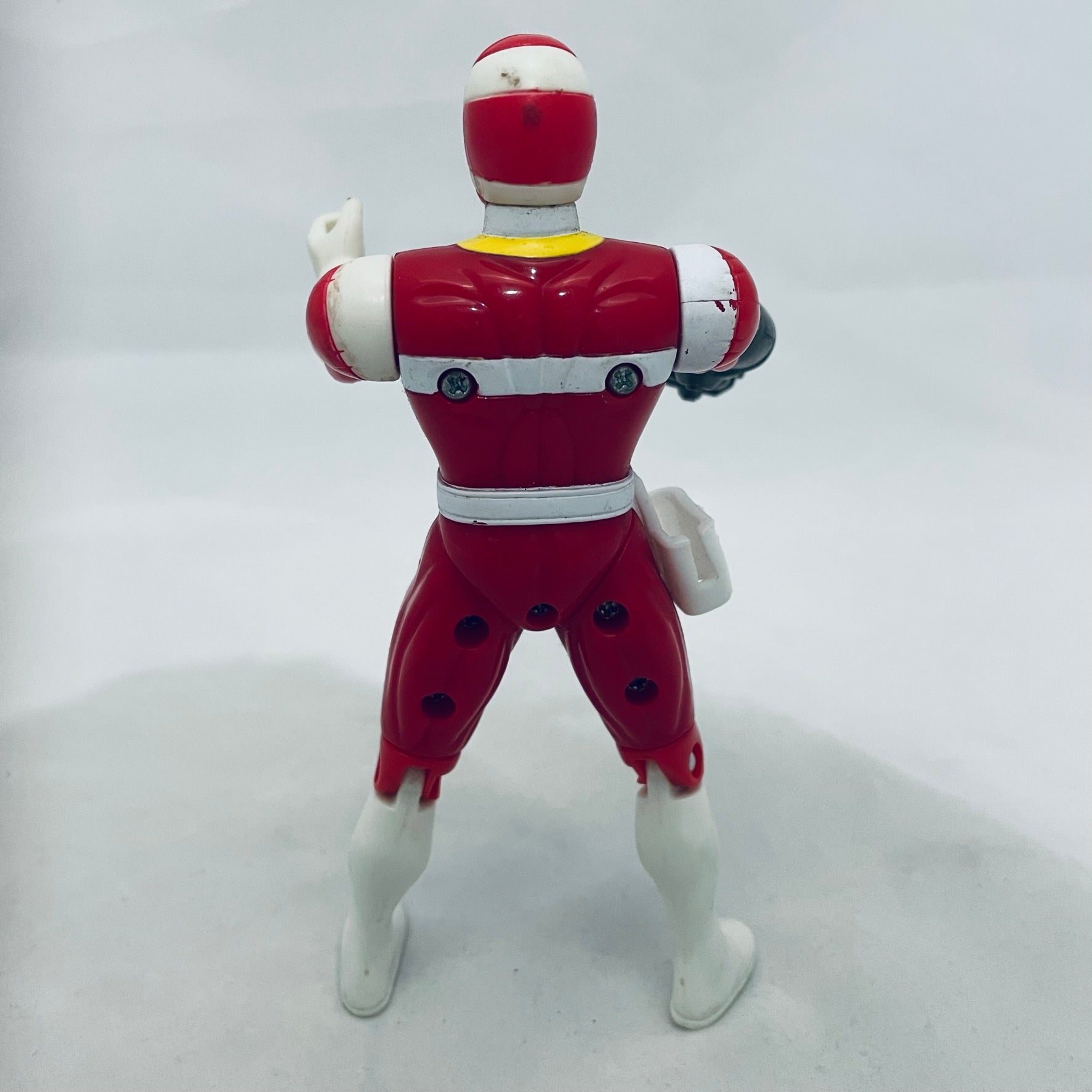 Figurine Power Rangers Dans L’espace – Lanceur Rouge 1997 – Bandai Rare, édition Collection