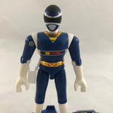 1998 Bandai Power Rangers In Space Blue Galaxy Glider with Figure