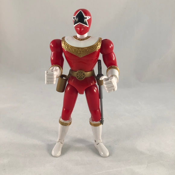 1995 Bandai 8 Inch Action Feature Zeo Red Ranger