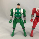 2001 Bandai Power Rangers Time Force Automorphin Red, Green & Blue Rangers