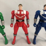 2001 Bandai Power Rangers Time Force Automorphin Red, Green & Blue Rangers