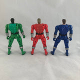 2001 Bandai Power Rangers Time Force Automorphin Red, Green & Blue Rangers