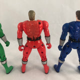 2001 Bandai Power Rangers Time Force Automorphin Red, Green & Blue Rangers