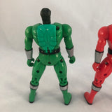 2001 Bandai Power Rangers Time Force Automorphin Red, Green & Blue Rangers