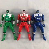 2001 Bandai Power Rangers Time Force Automorphin Red, Green & Blue Rangers