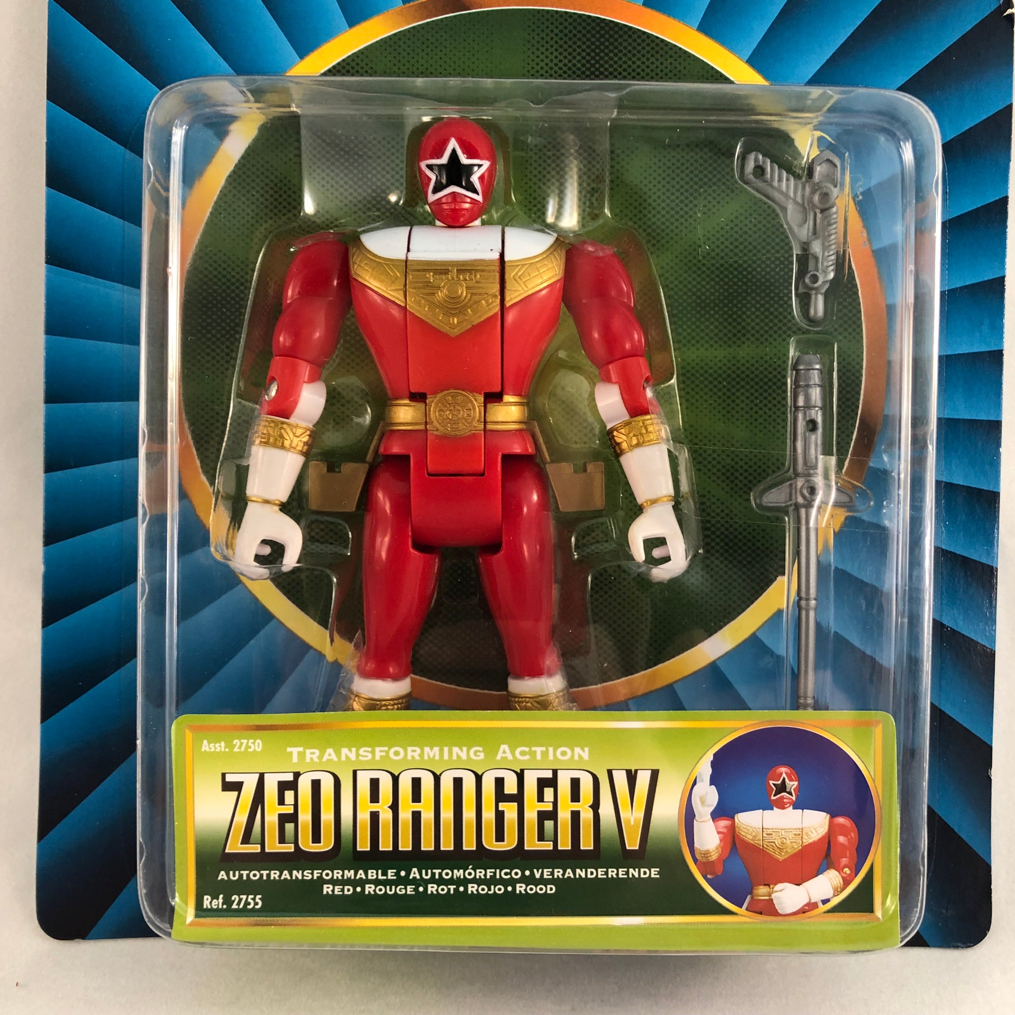 1997 Bandai Auto-Morphin Zeo Red Ranger (Carded) – Angel Grove