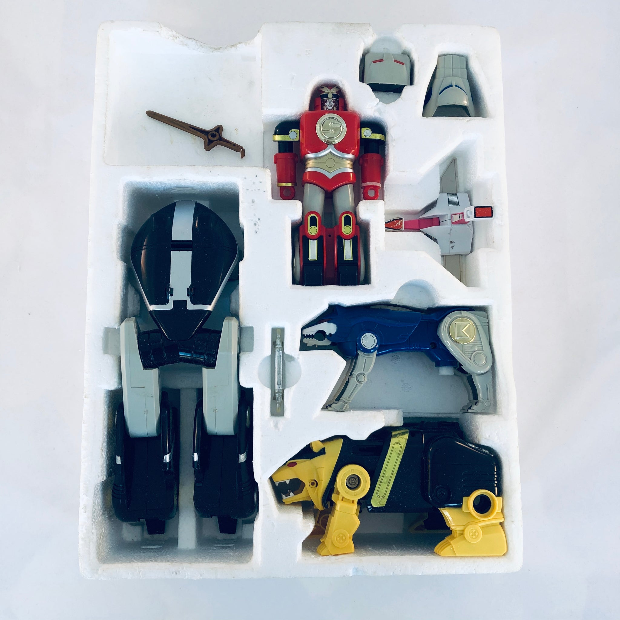 BANDAI MIGHTY MORPHIN Power Rangers Deluxe Dino Megazord 1991 incomplet BANDAI MIGHTY MORPHIN Power Rangers Deluxe Dino Megazord 1991 incomplet