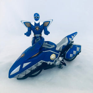 Bandai 2004 Power Rangers Dino Thunder Blue Raptor Cycle